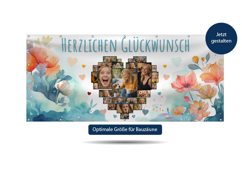 Banner Collage Herz